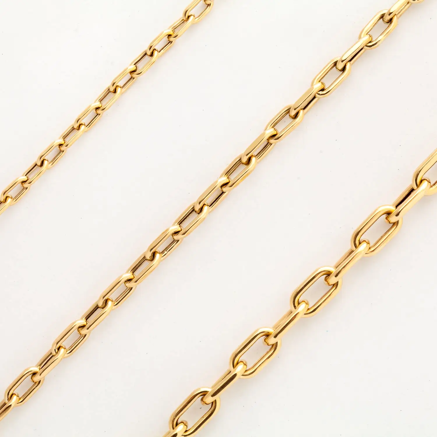 4 mm Italian Chain Link Necklace