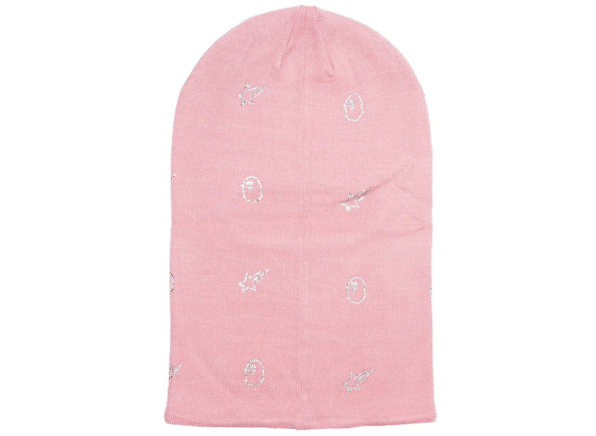 A Bathing Ape Crystal Stone Balaclava in Pink