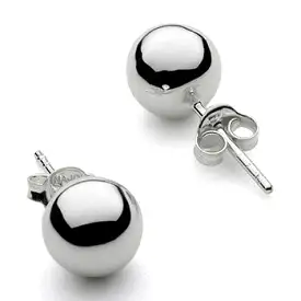 A Von Treskow  Ball Sterling Silver, Stud  Earring