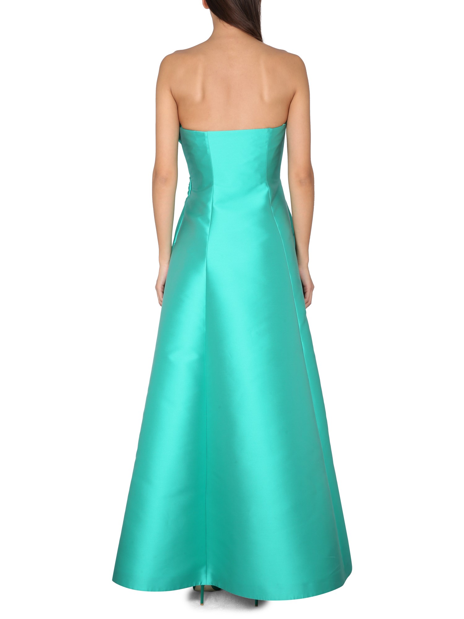 ALBERTA FERRETTI    MIKADO BUSTIER DRESS