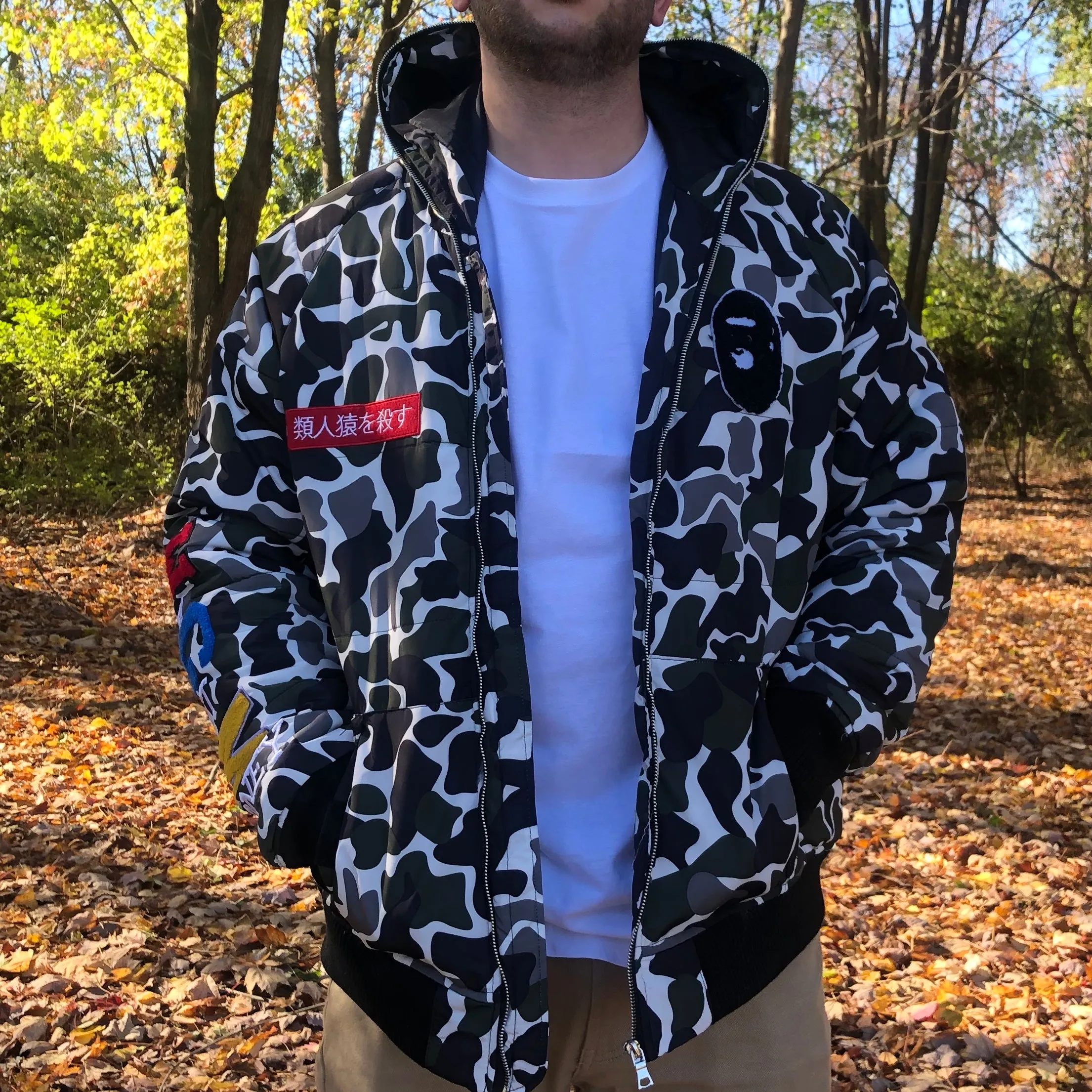 APE HEAD JACKET APE PRINT CAMO