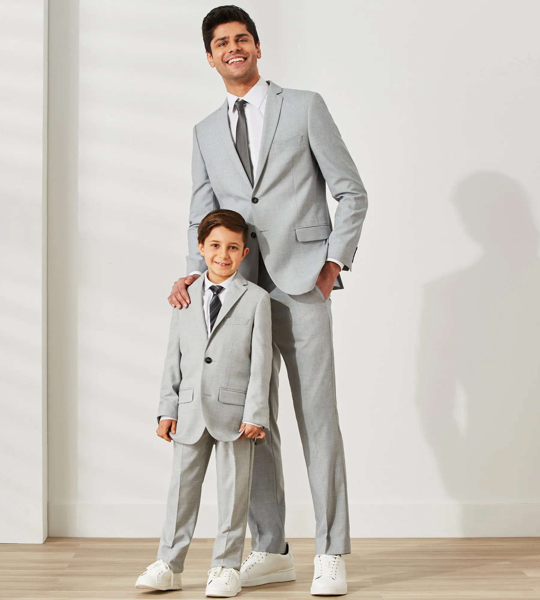 Boys Solid Suit Pants