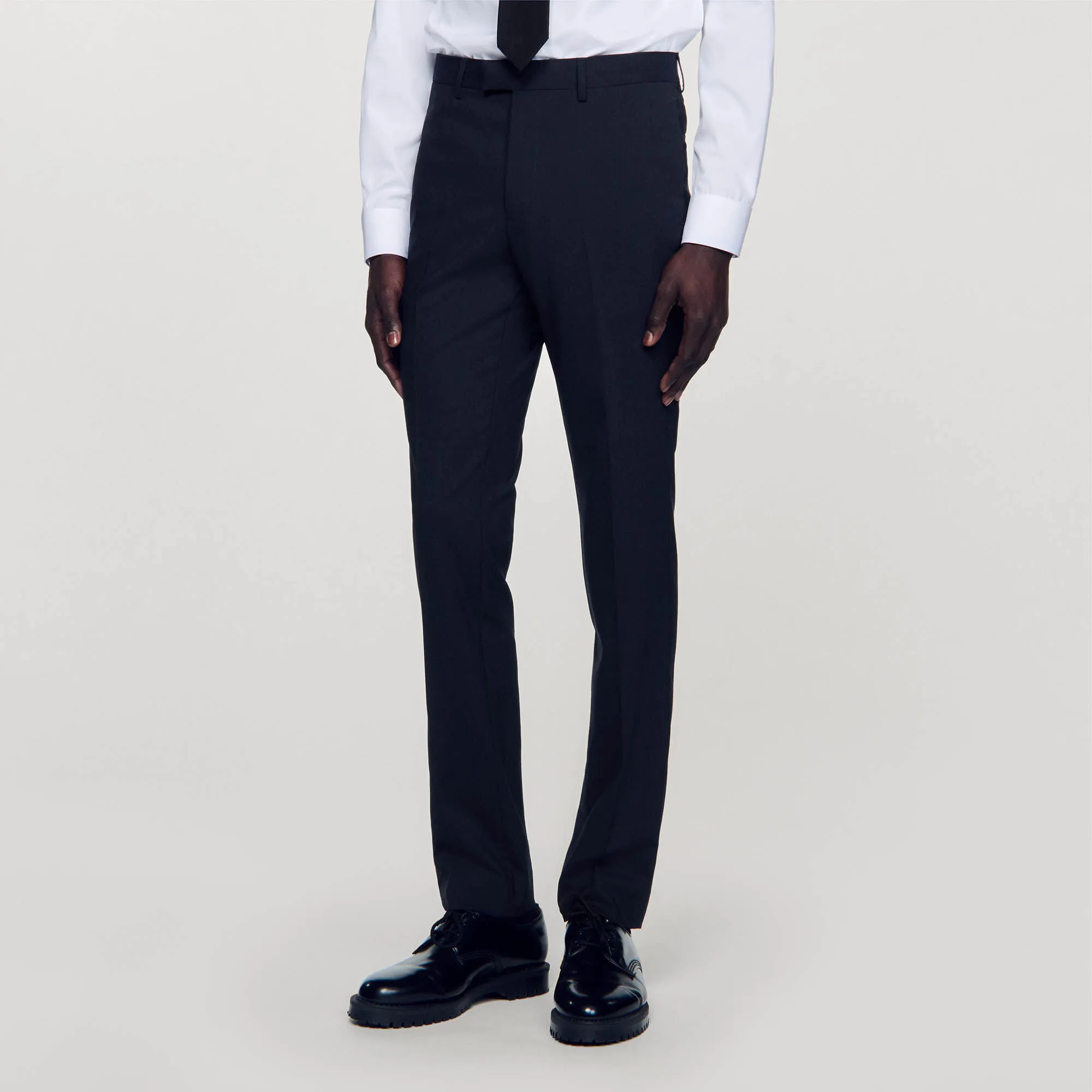 Classic wool suit pants