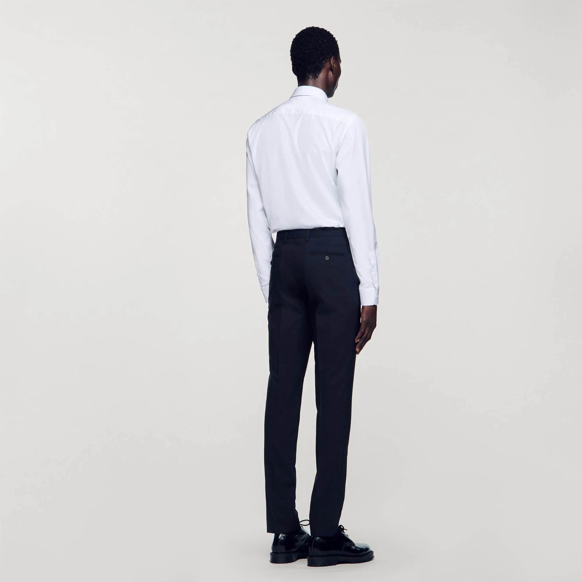 Classic wool suit pants