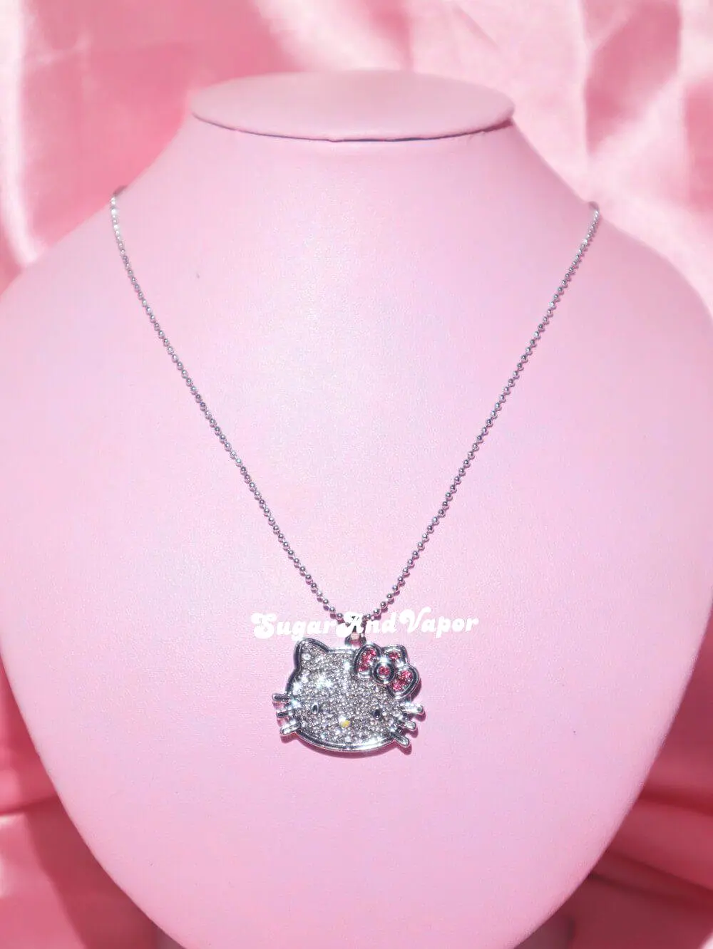 Cute Bling Kitten Necklace