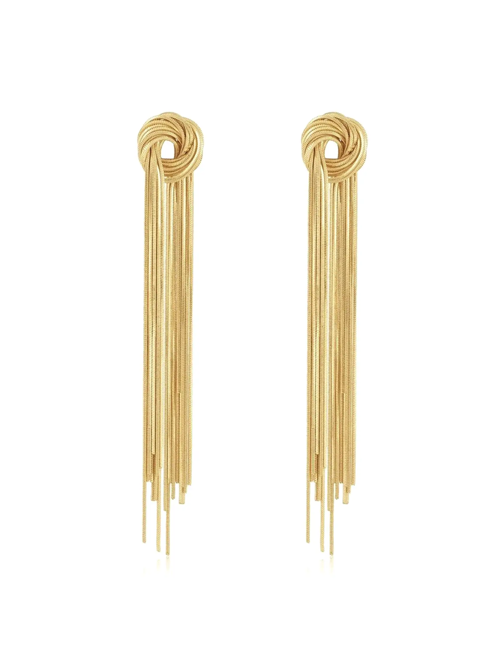 Dominique Statement Earrings, Gold