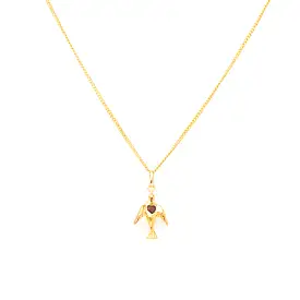 Dove & Heart Charm Necklace