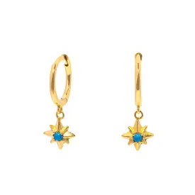 Gam Mini Huggie Star Drop  CZ Earring