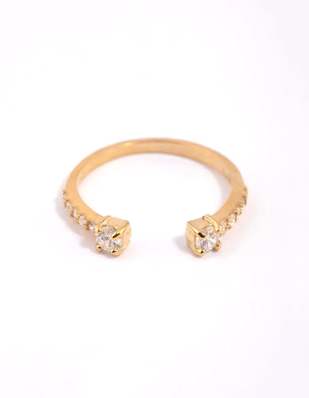 Gold Plated Sterling Silver Cubic Zirconia RIng