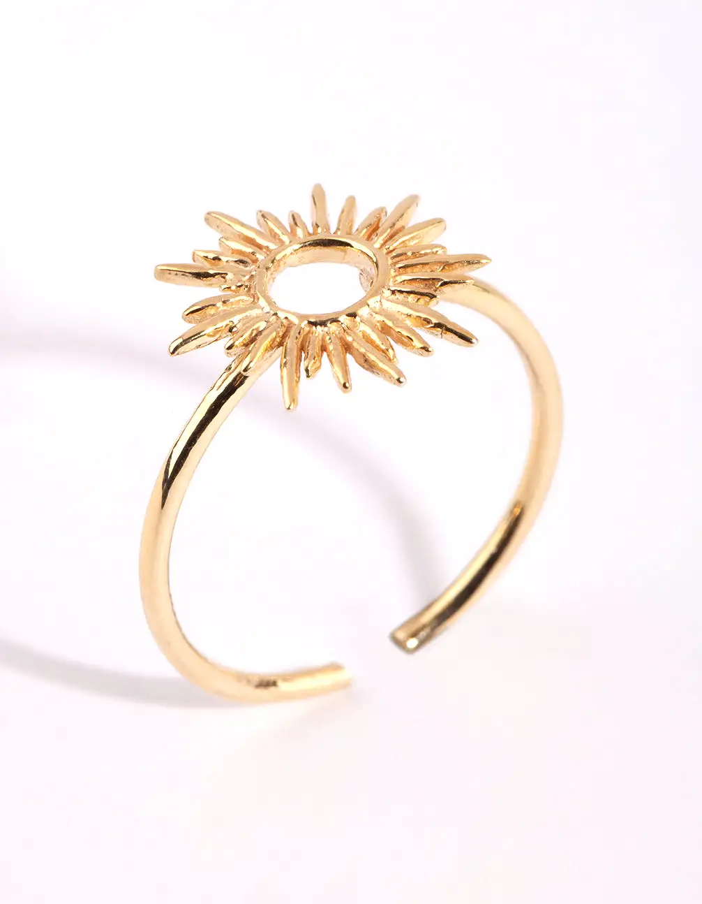 Gold Plated Sterling Silver Sun Goddess Ring