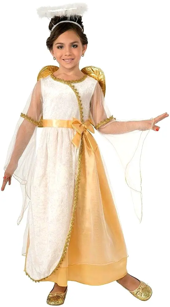 Golden Angel Child's Gown Costume Small 4 - 6