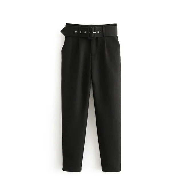 High Waist  Suit Pants