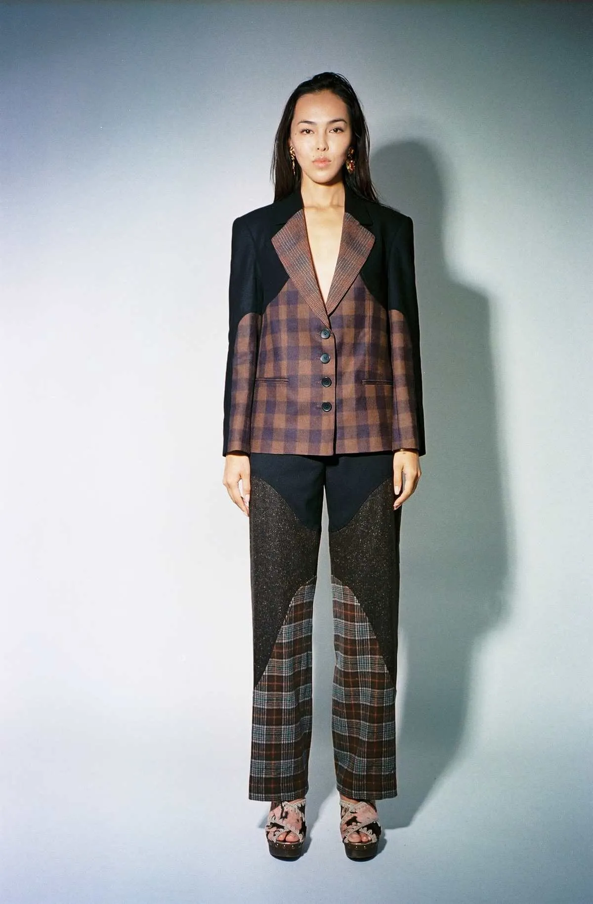 Intarsia Suit Pants