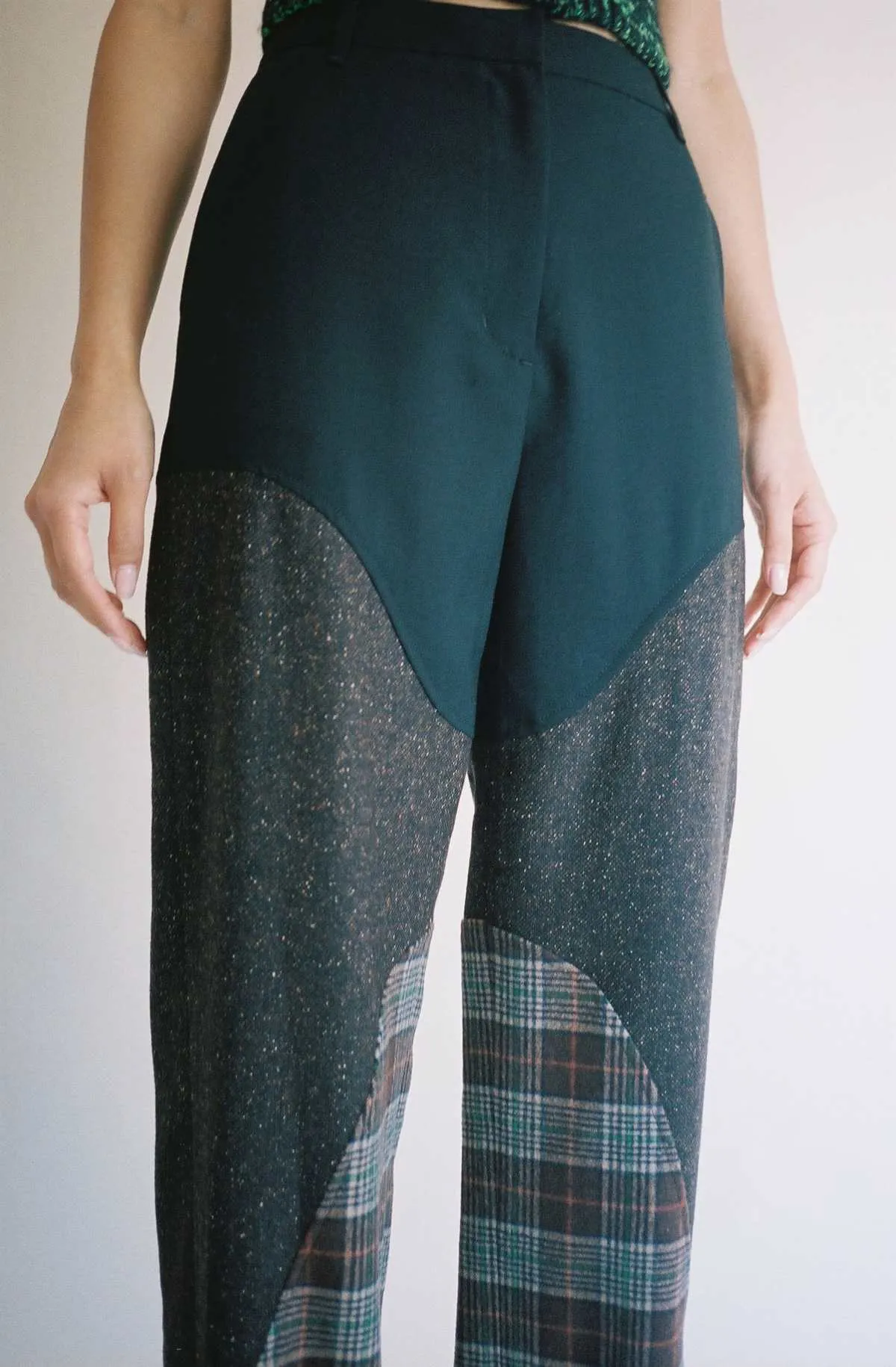 Intarsia Suit Pants