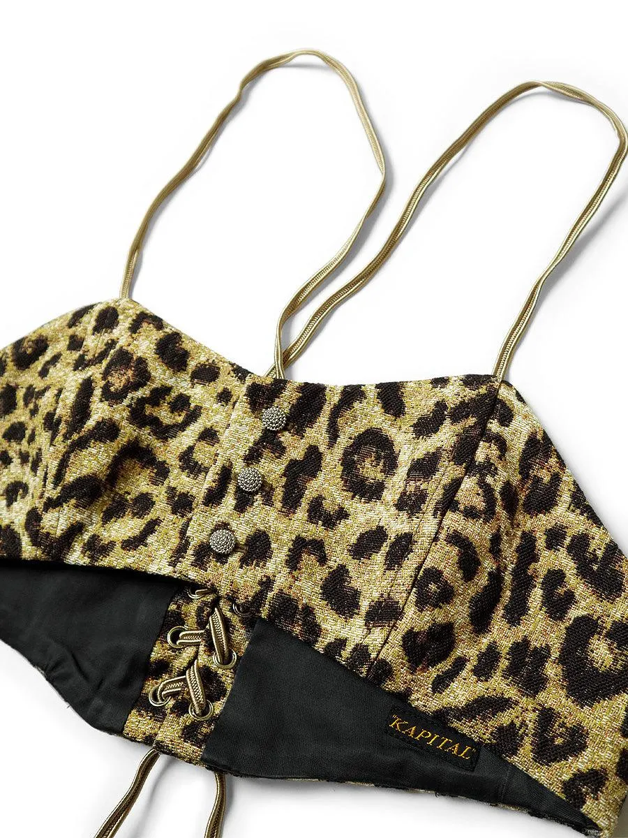 Kapital Gobelins leopard print bustier women