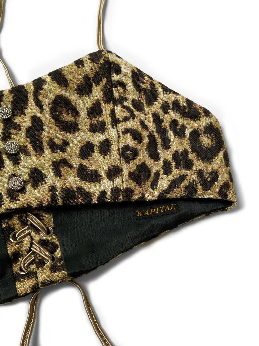 Kapital Gobelins leopard print bustier women