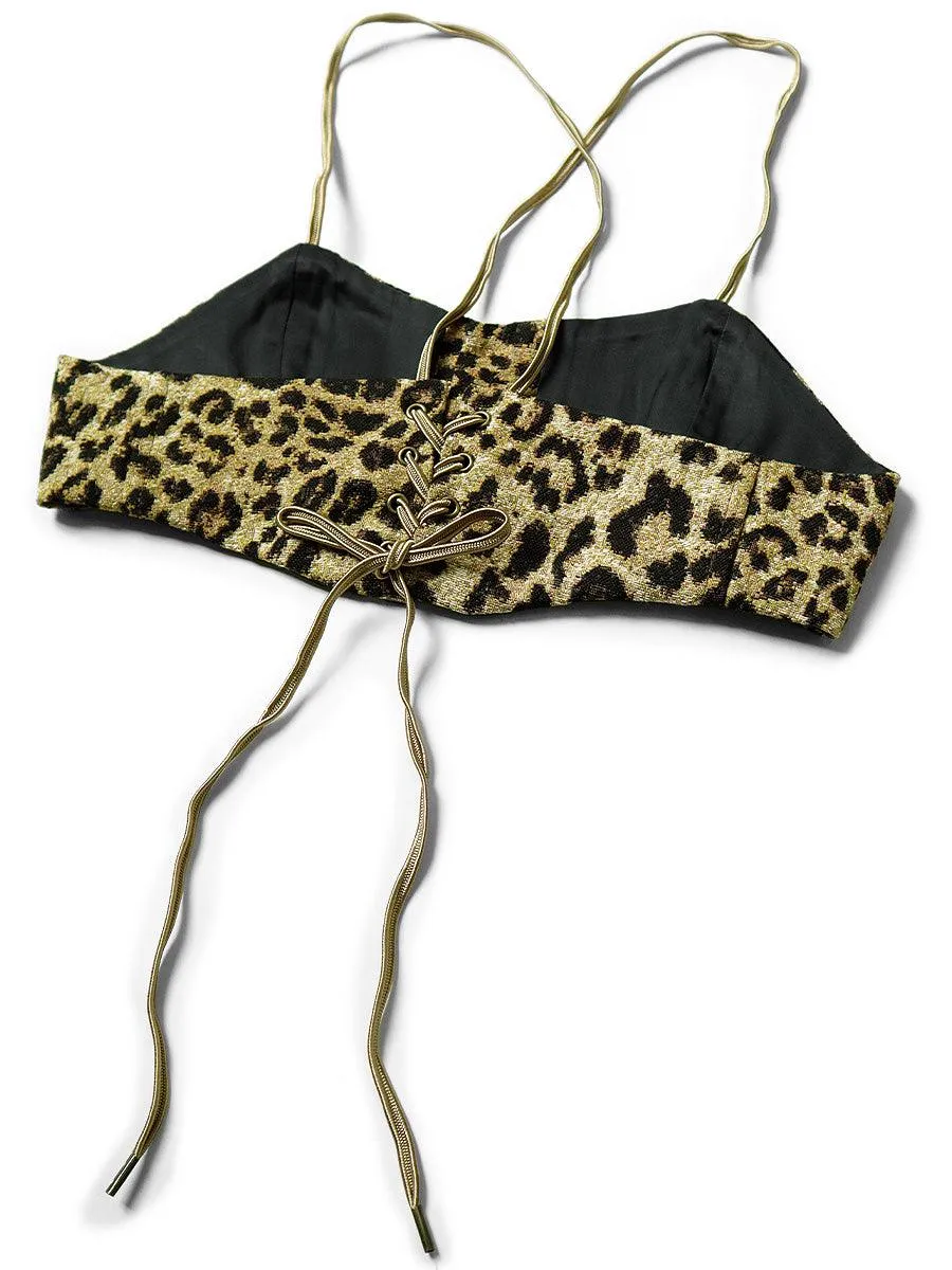 Kapital Gobelins leopard print bustier women