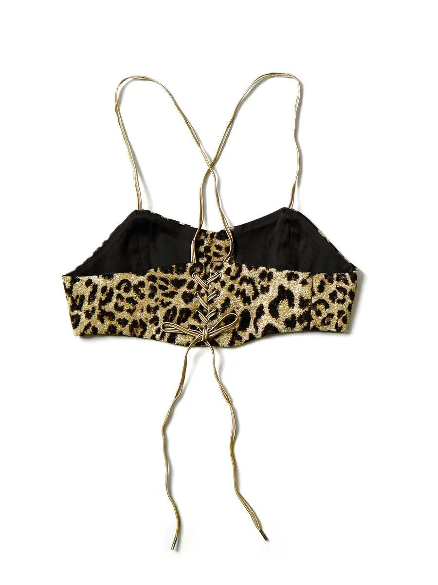 Kapital Gobelins leopard print bustier women