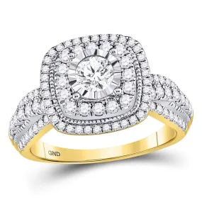 Keene Jewelers 14kt Yellow Gold Round Diamond Solitaire Bridal Wedding Engagement Ring 1 Cttw