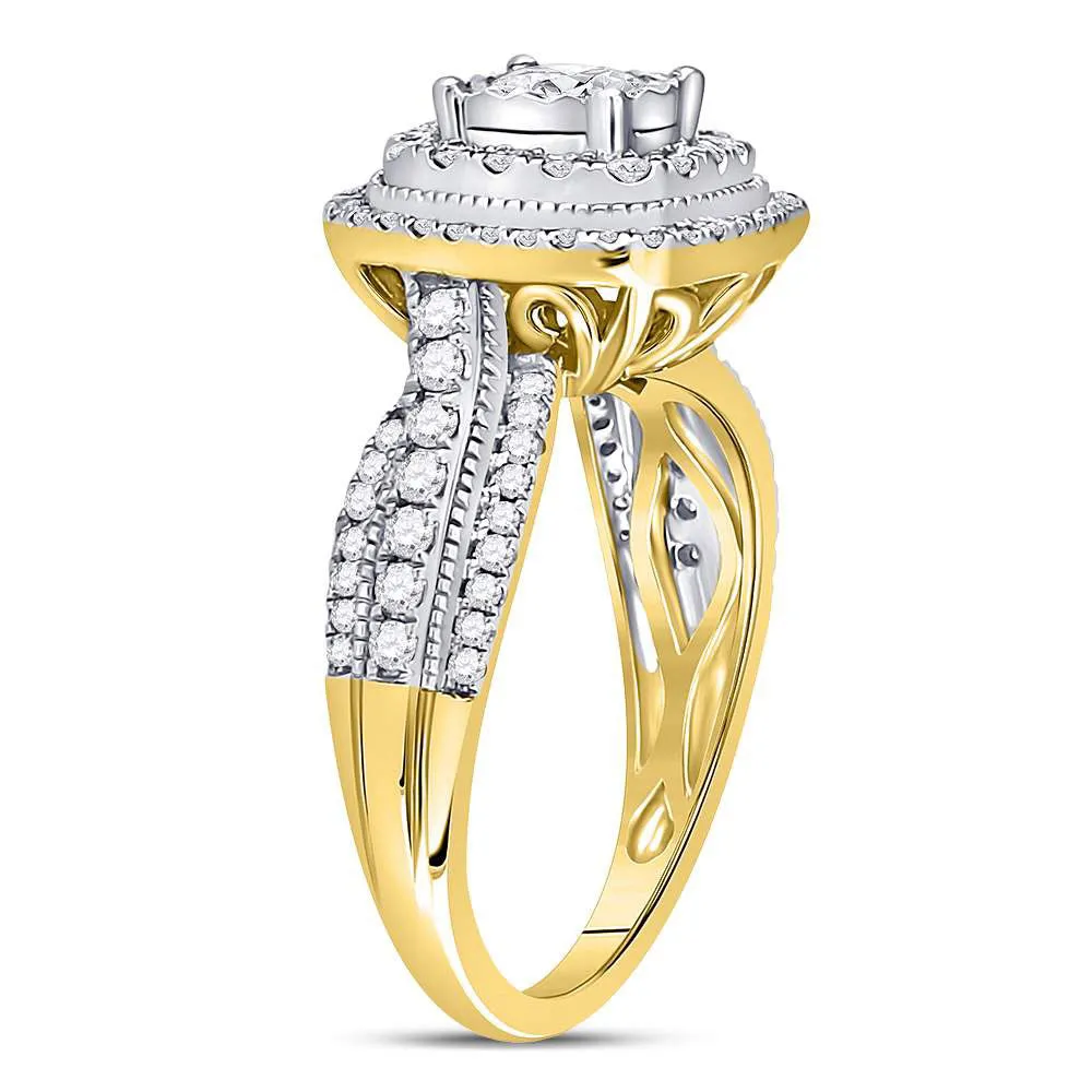 Keene Jewelers 14kt Yellow Gold Round Diamond Solitaire Bridal Wedding Engagement Ring 1 Cttw