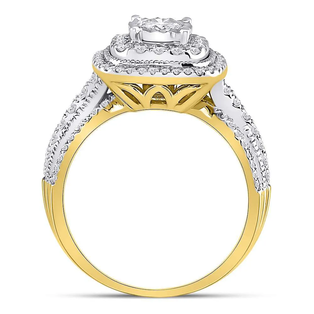 Keene Jewelers 14kt Yellow Gold Round Diamond Solitaire Bridal Wedding Engagement Ring 1 Cttw