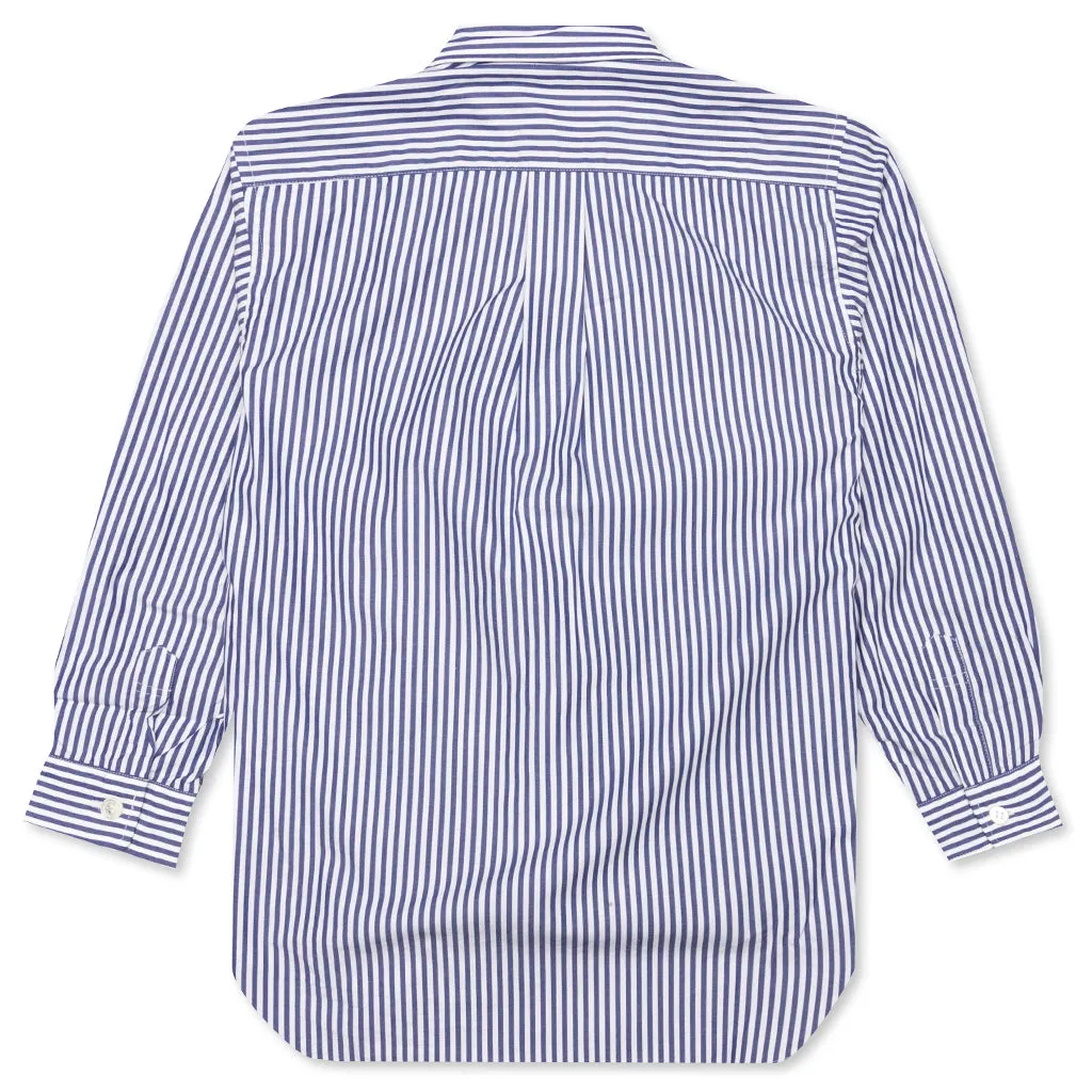 Kid's Striped Shirt - White/Blue