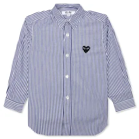 Kid's Striped Shirt - White/Blue