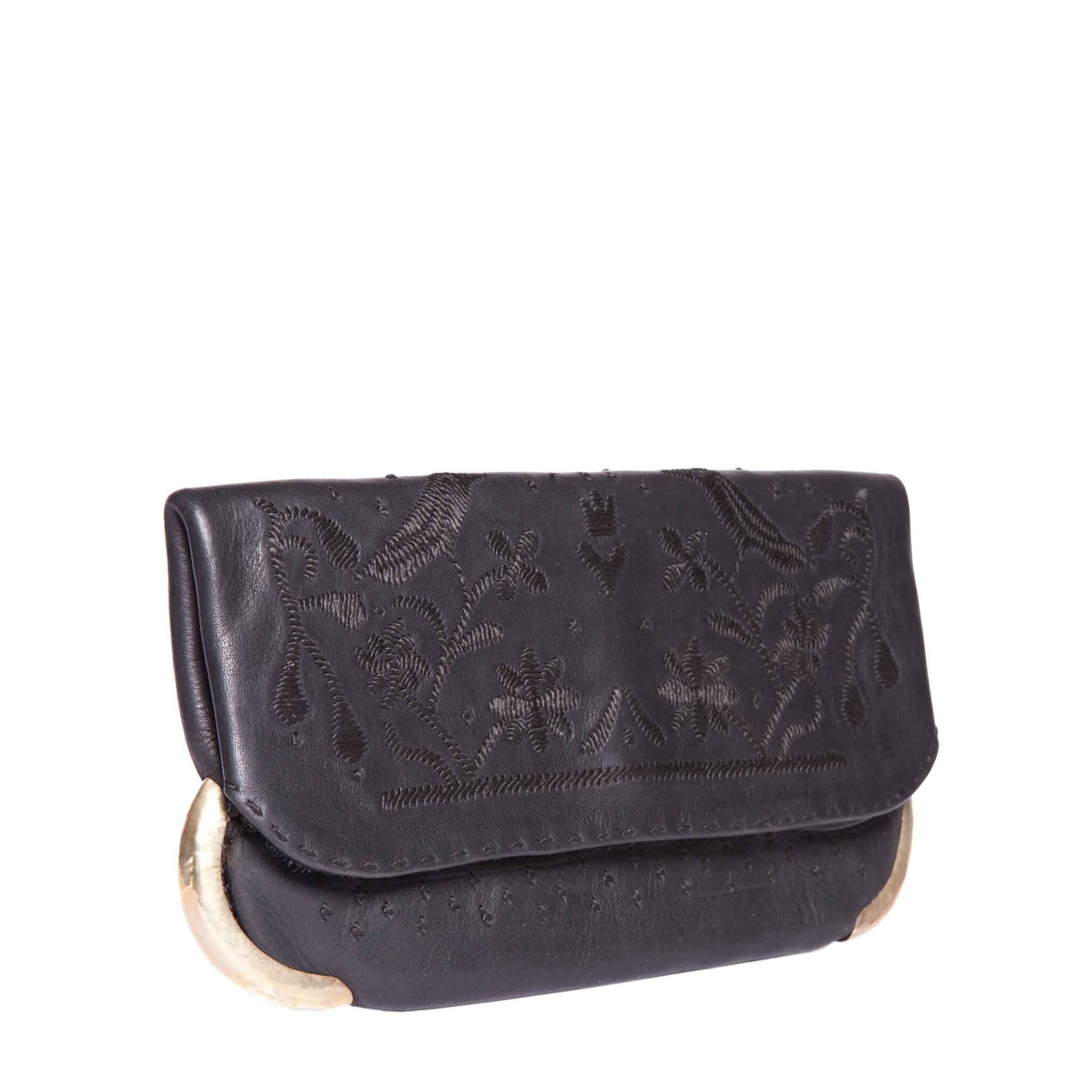 Lovebirds Evening Clutch Bag in Black