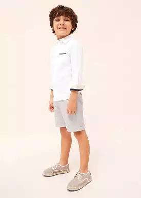 Mayoral Mini Beige Tailored Bermuda Shorts _3220-62