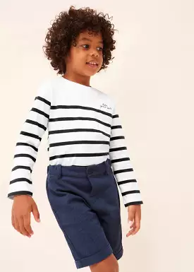 Mayoral Mini Navy Tailored Bermuda Shorts _3220-63