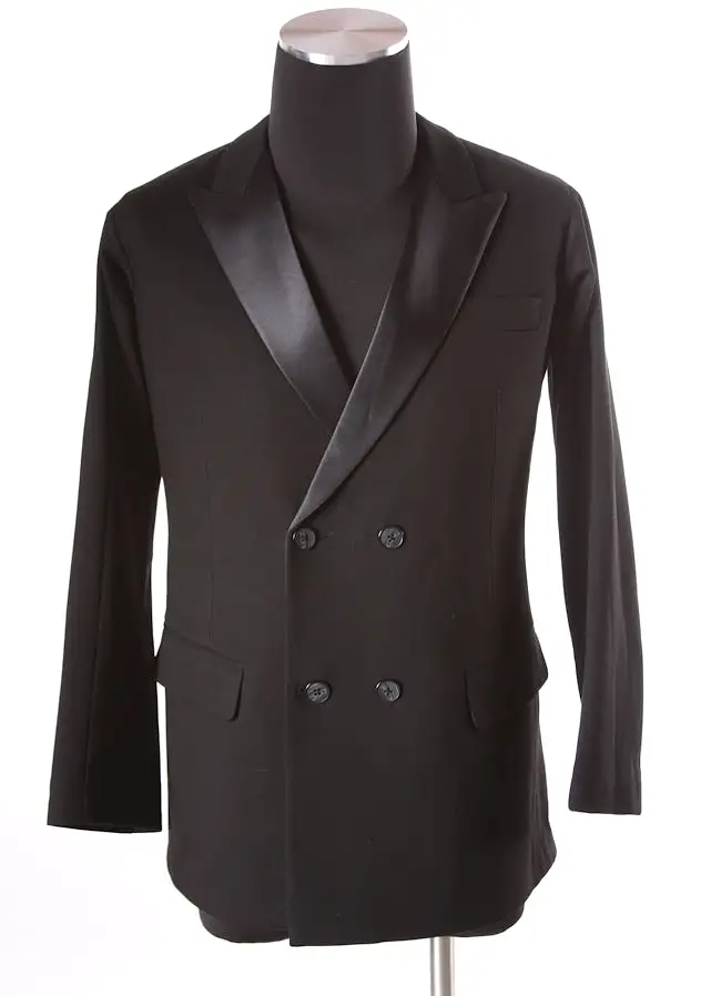 Men's Double Breasted Ballroom Suit Jacket with Peak Lapel and Pocket Ja001