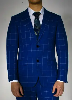 Men's Kingston Blue Suit Jacket