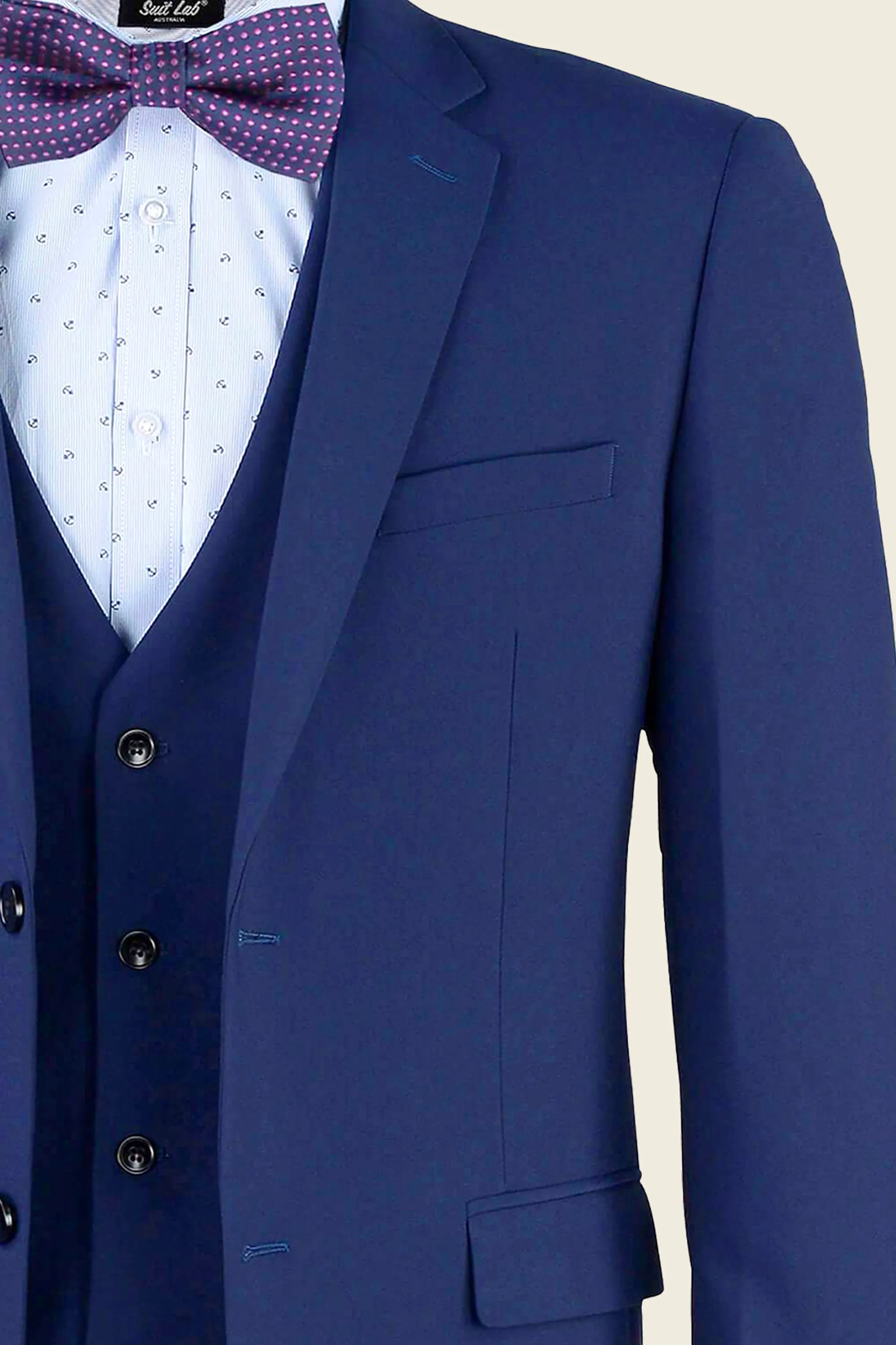 Men's Matte Navy Suit Jacket