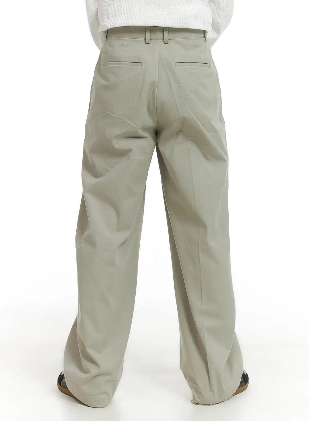 Men's Solid Cotton Suit Pants IA401