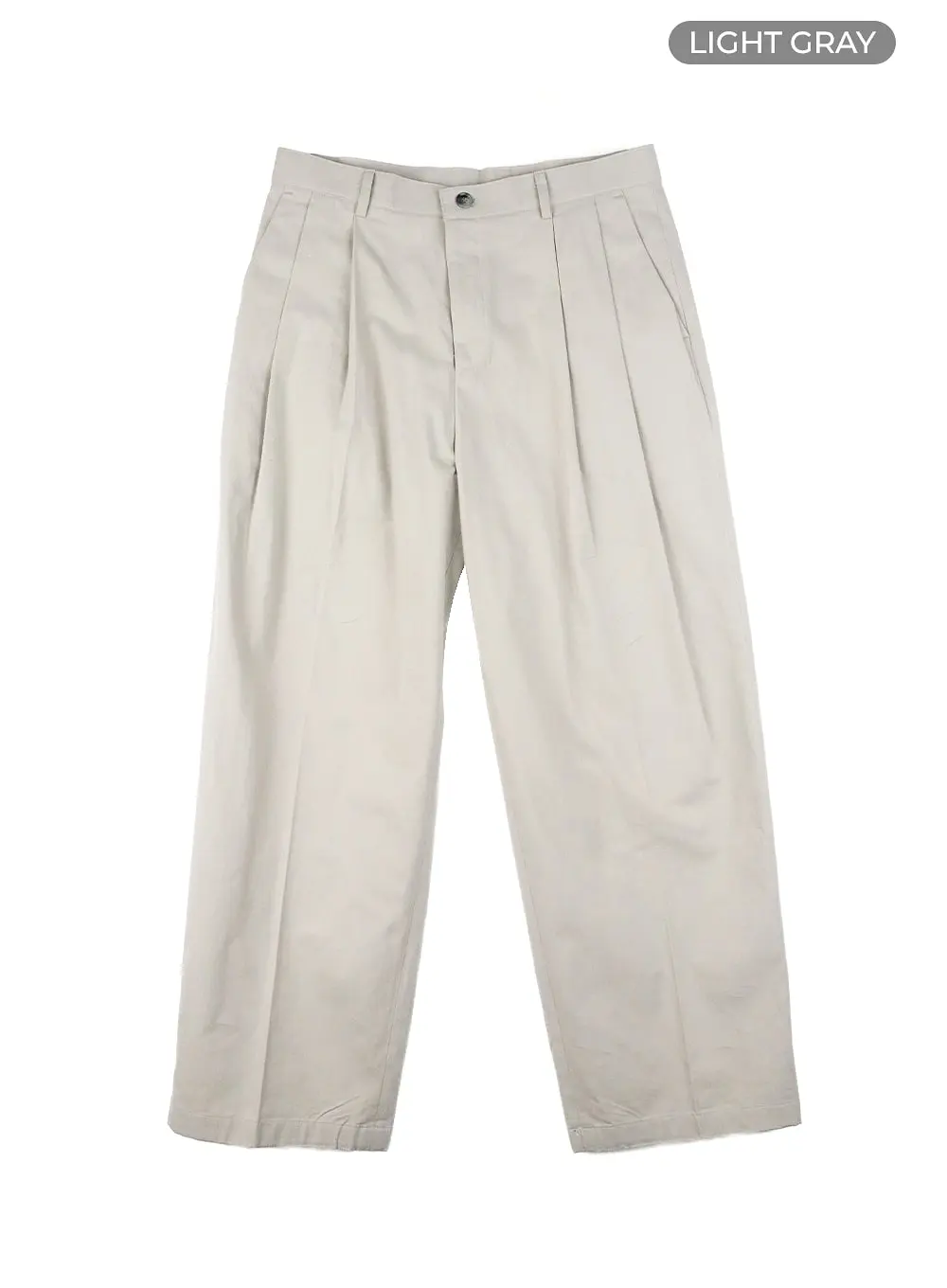 Men's Solid Cotton Suit Pants IA401