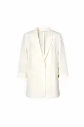 MM Cream Silk Blazer