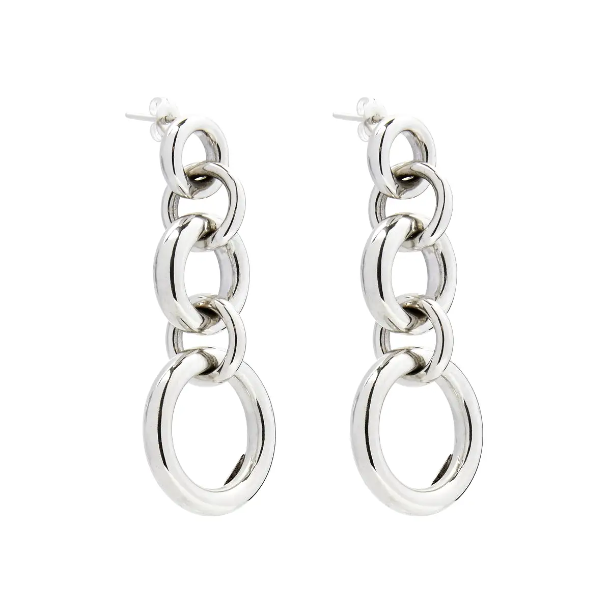 Najo Bolder Drop Silver Earring