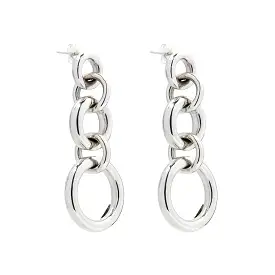 Najo Bolder Drop Silver Earring