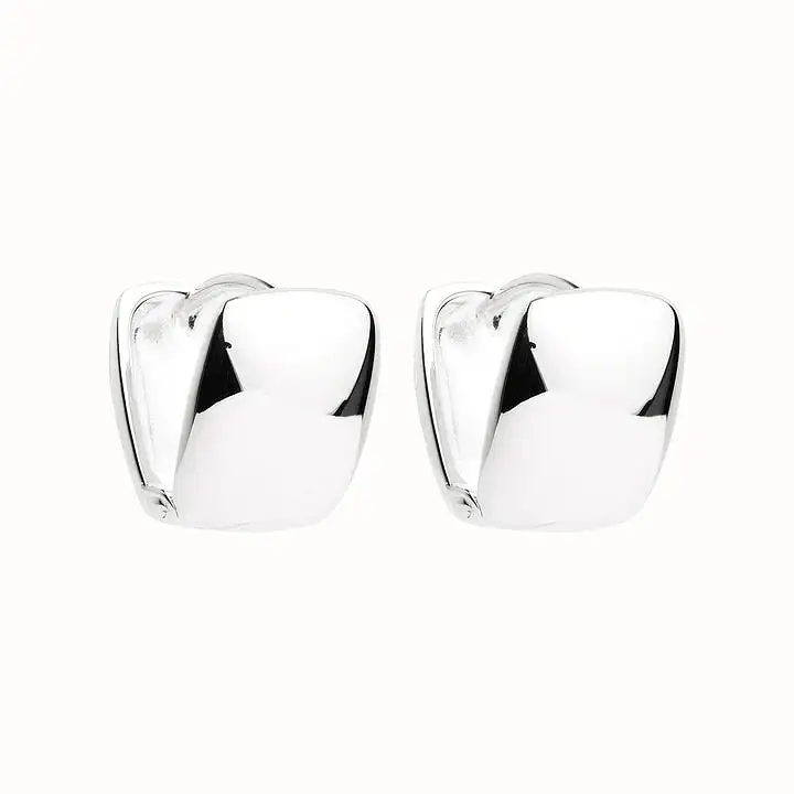 Najo Pillow Huggie Silver Earrings