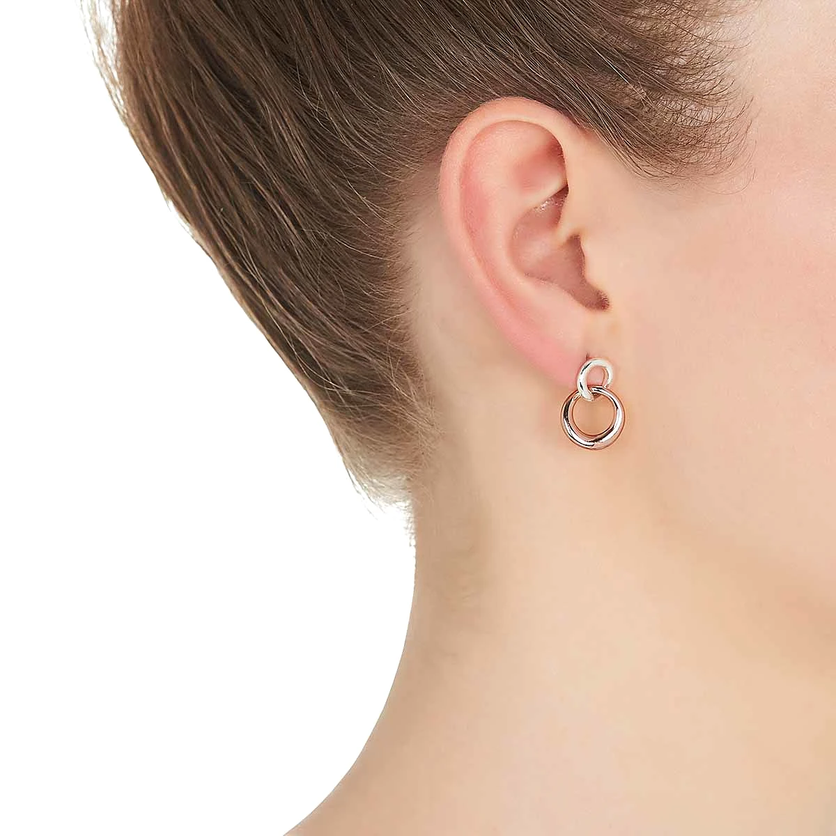 Najo Tranquila Stud Two Tone Earring