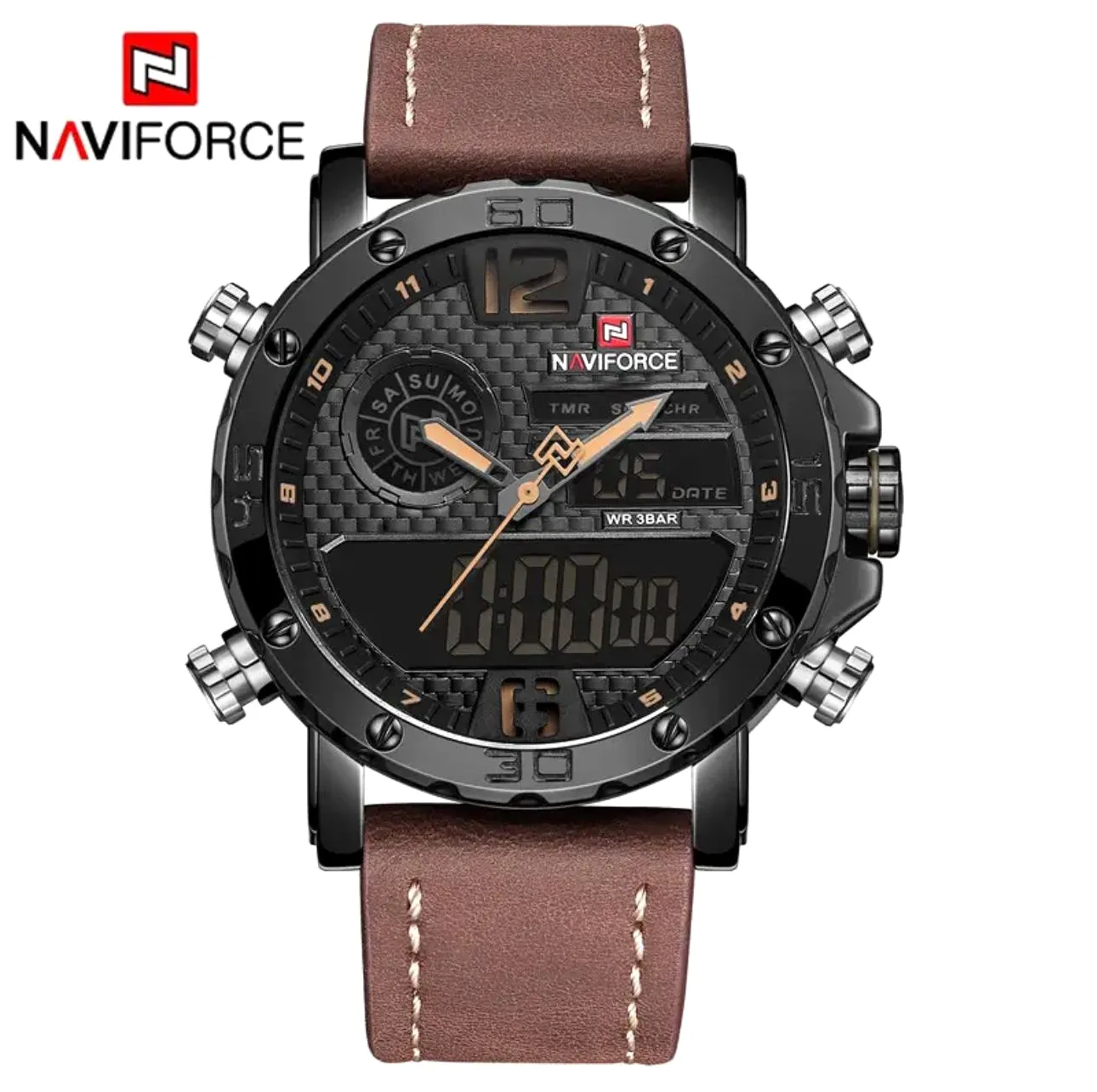 Naviforce Gents Leather Watch