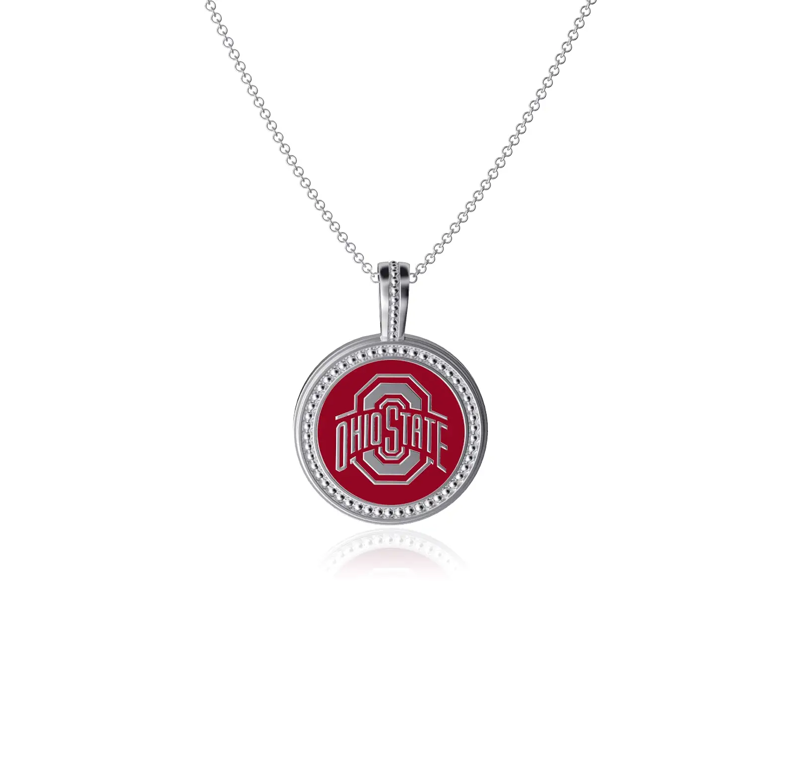 Ohio State University Coin Pendant Necklace - Enamel