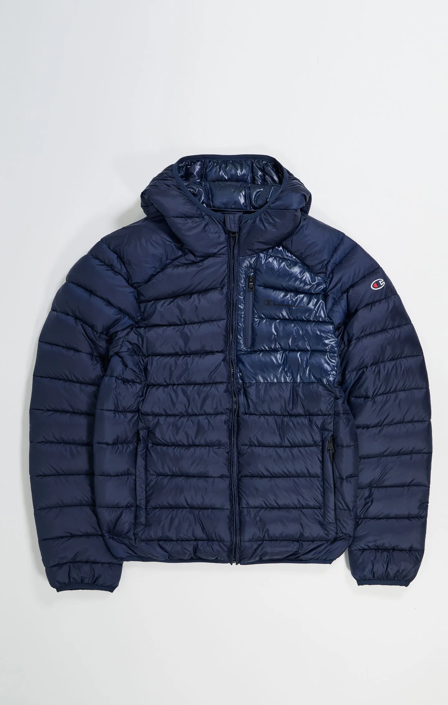 Outerwear Dark Blue Padded Lightweight Nylon Jacket