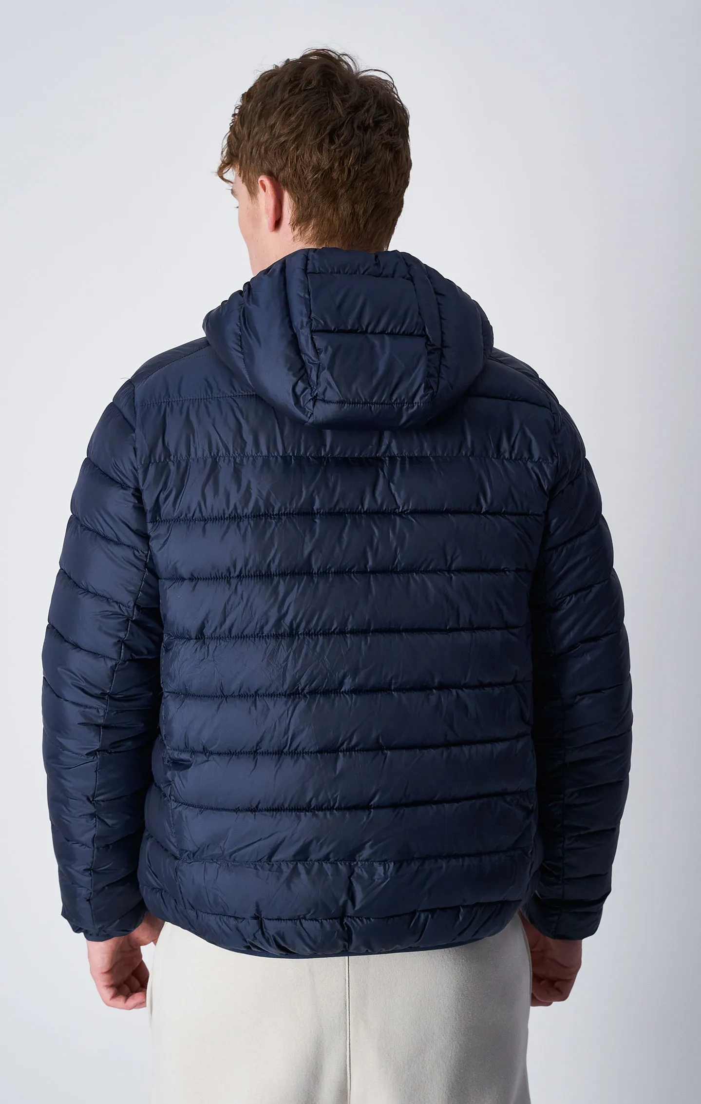 Outerwear Dark Blue Padded Lightweight Nylon Jacket