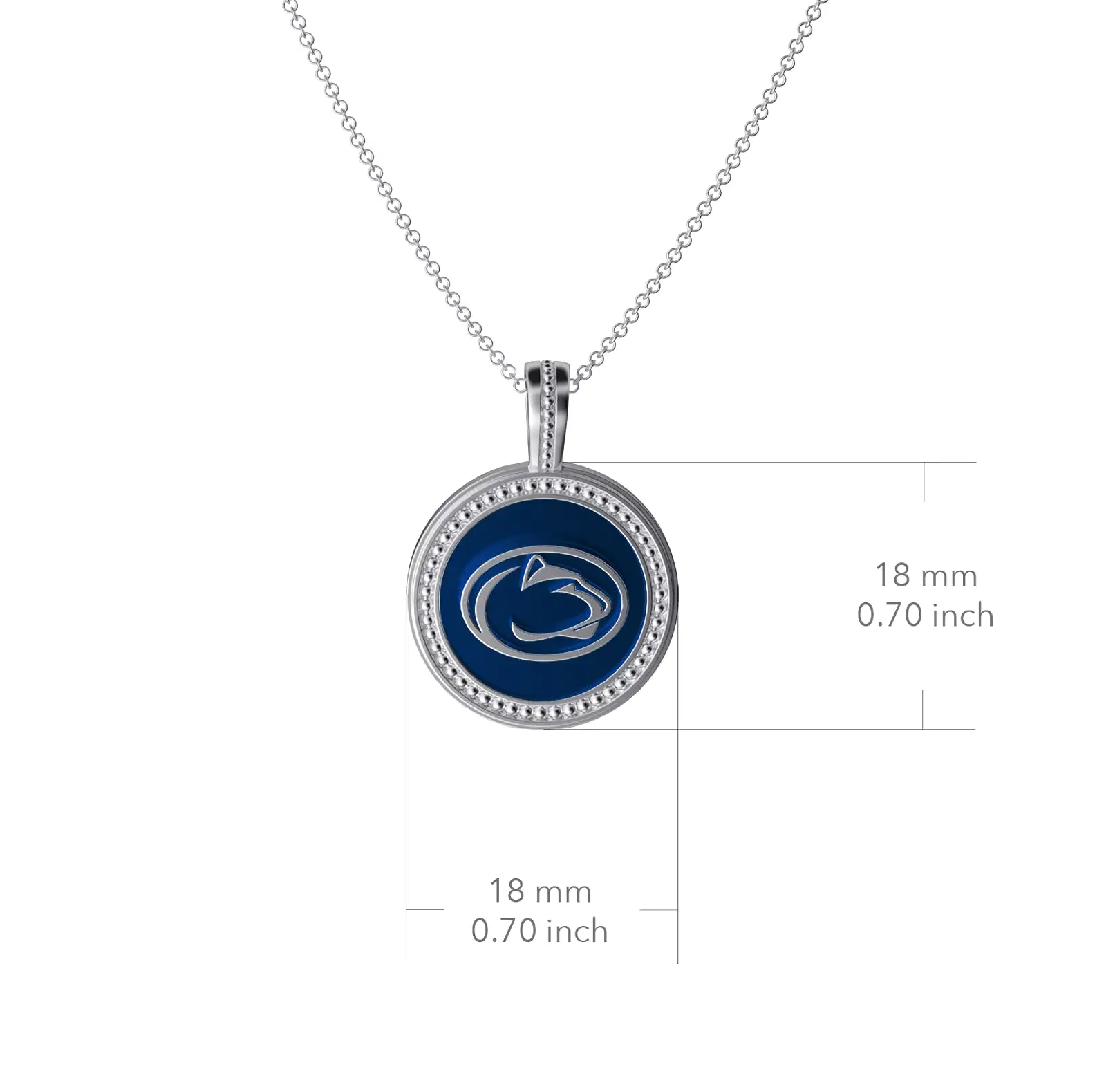 Penn State University Coin Pendant Necklace - Enamel