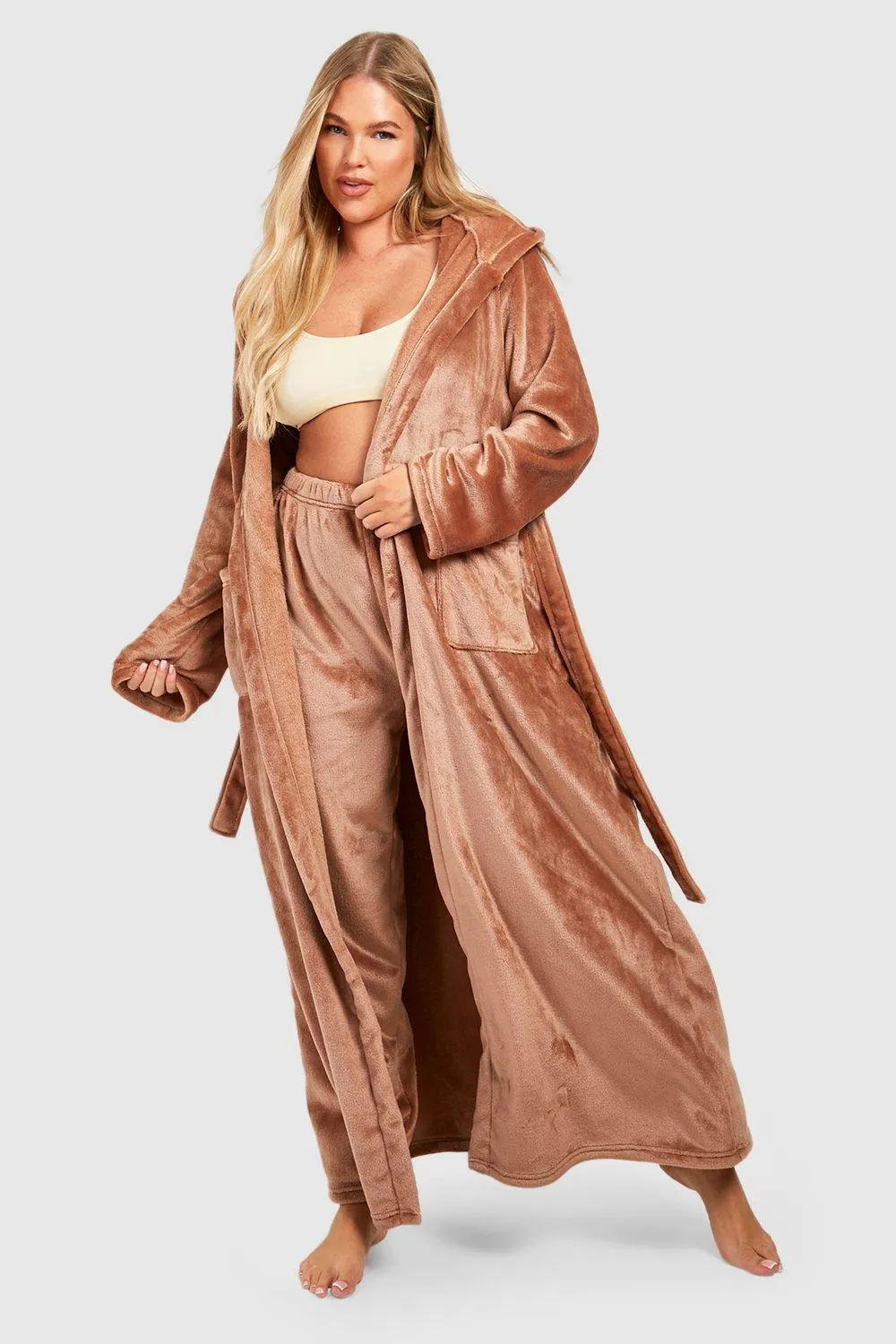 Plus Maxi Fleece Dressing Gown