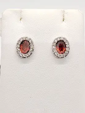 Red Earrings Studs