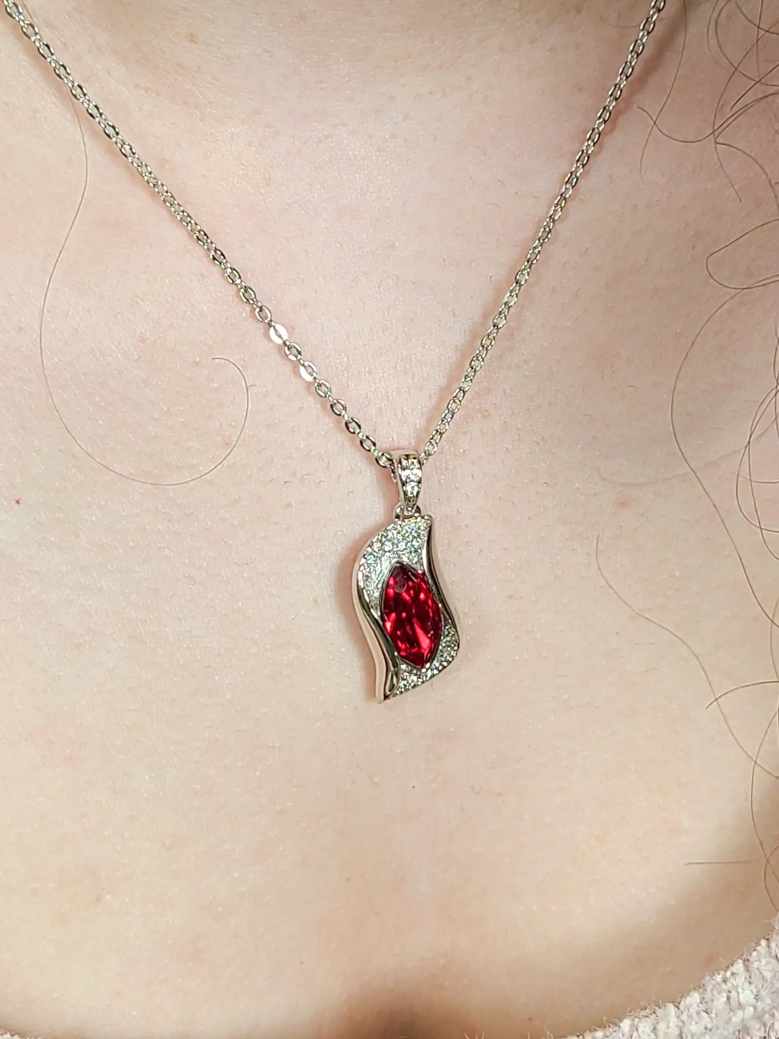 Rushing Red Necklace