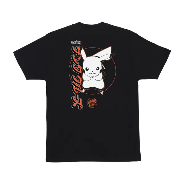 Santa Cruz X Pokémon Pikachu Men's T-Shirt - Black