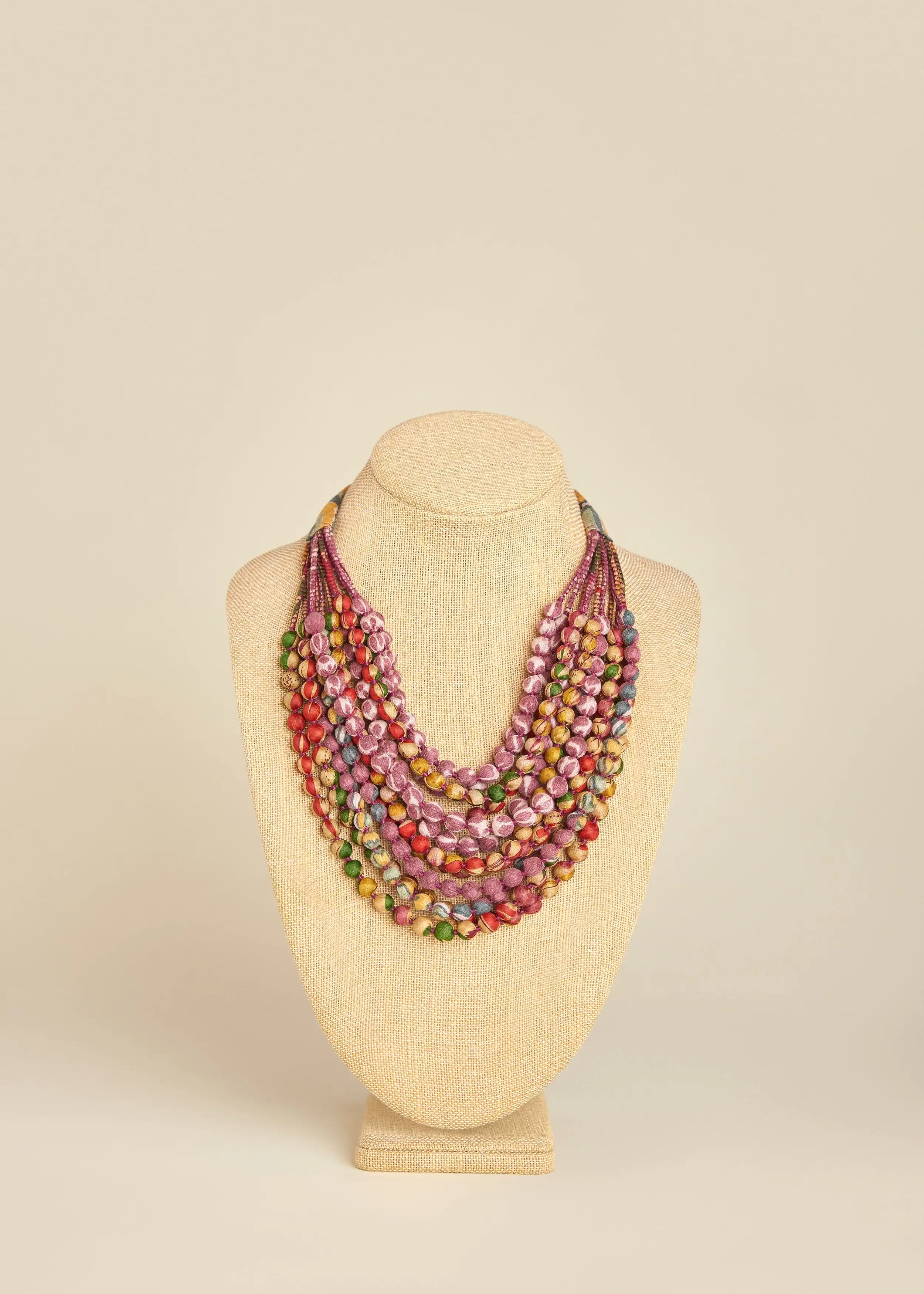 Sari Silk Necklace - 12 Strands